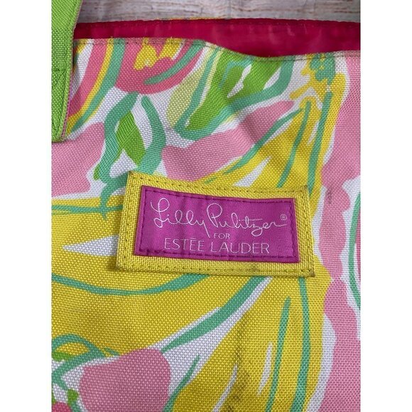 Lilly Pulitzer Estee Lauder Tropical Tote Bag - OS - Picture 2 of 11